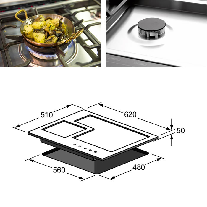 Benton's Finer Bathrooms Kleenmaid 60cm Gas Cooktop